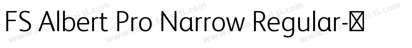 FS Albert Pro Narrow Regular字体转换